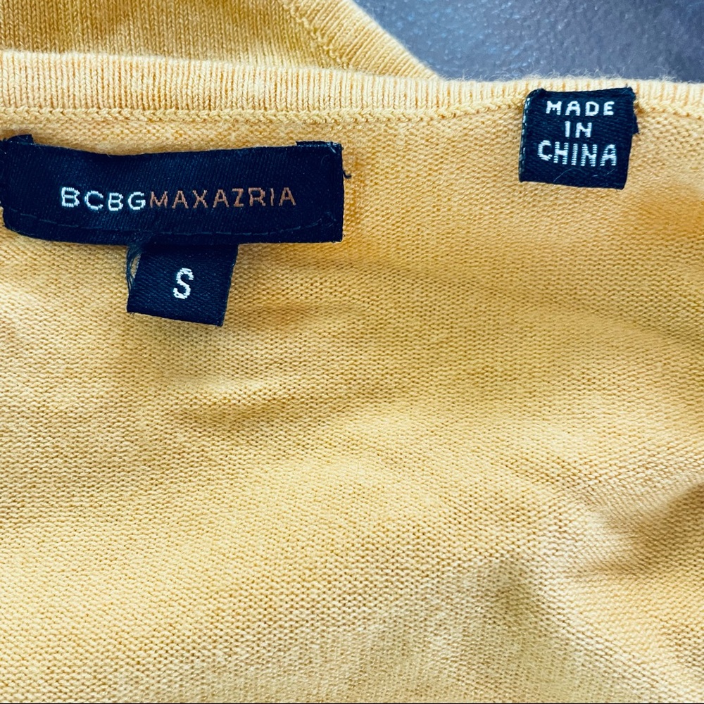 bcbg yellow top